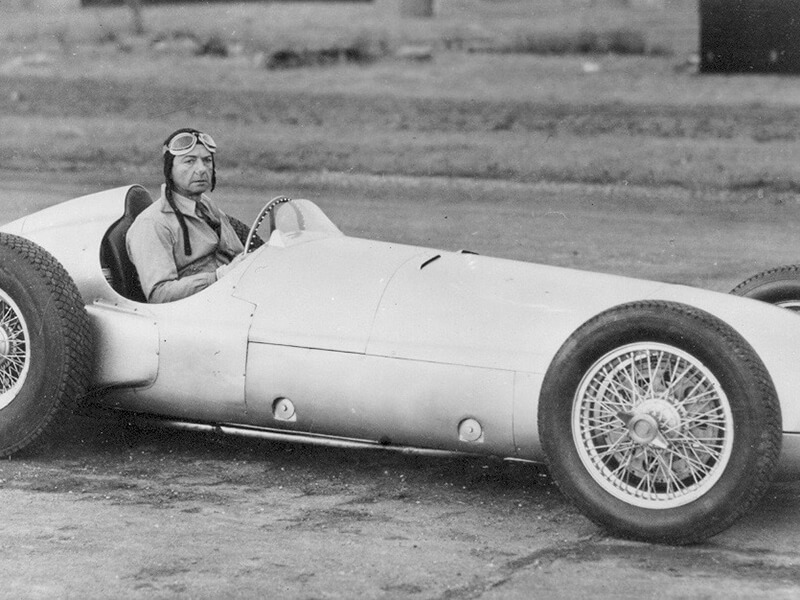 158. Raymond Mays test drives the V16 BRM at Folkingham airfield in 5.51