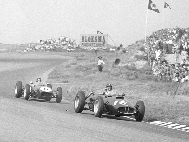 G Hill leads the Dutch Grand Prix 20.5.62